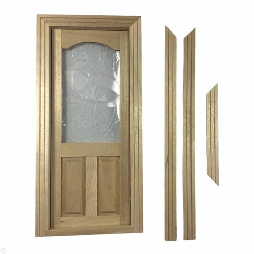 Dolls house door half glazed - dolls,