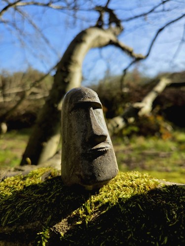 Easter island head garden - easter,