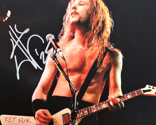 James hetfield signed - james,