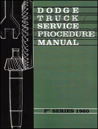 1960 dodge truck shop manual - truck,
