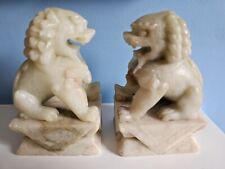 Antique Pair Of Temple Lions/foo Dogs