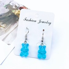 Blue Gummy Bear Earrings
