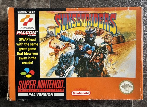 Sunset riders snes very - snes,