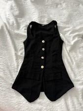gold button up waist coat