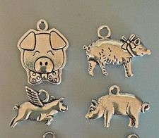 Tibetan alloy pigs antique - pigs,