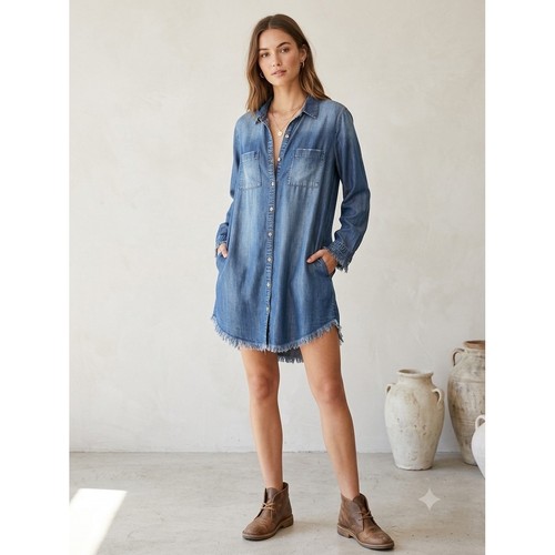Cloth stone denim - &, shirt