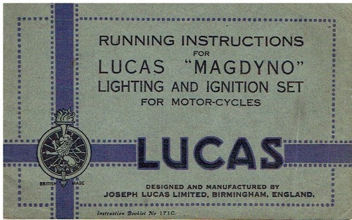 Lucas motorcycle magdyno - lucas,