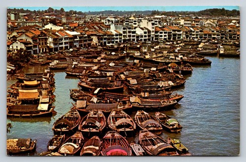 Vintage singapore river - singapore,
