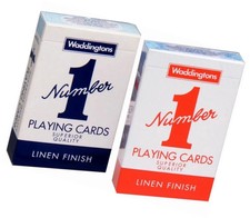 Waddingtons No.1 Classic Playing Cards Decks Of Red & Blue Poker Game Red/Blue