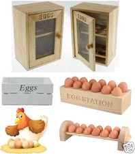 WOODEN CHICKEN 6 OR 12 EGG
