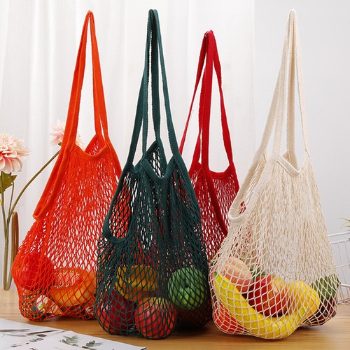 Mesh net bag reusable string - reusable,