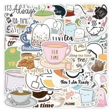 52 PCS Tea Time Stickers Food
