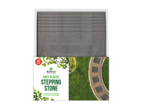 Square stomp stone - grey, slate