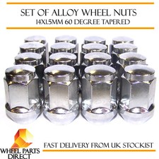 Alloy Wheel Nuts (16) 14x1.5 Bolts Tapered for Land Rover Freelander [Mk2] 06-14