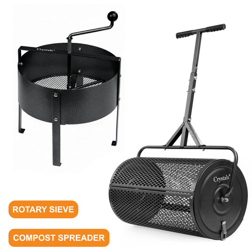 Steel compost spreader roller - steel,