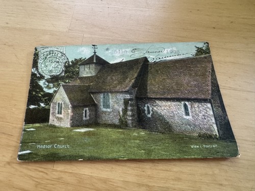Postcard hedsor church near - postcard,