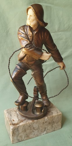 Bronzed spelter figure a - bronzed,