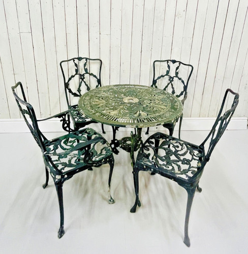 Vtg bistro garden dining set - bistro,