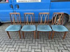 Set Of 4  Vintage G Plan Solid Teak Dining Chairs Mid Century Danish