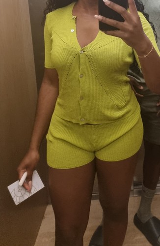 Zara lime green - knit, co