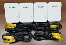 4 x Tenda PH3 Gigabit Powerline Adapters AV1000 + 4 x Cat5e Ethernet Cables!