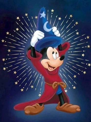 Mickey mouse 11ct - mouse, stamped