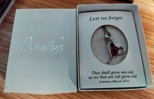 Angelys Red Poppy On A Silver