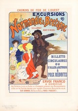 Poster Art Nouveau Chemins de