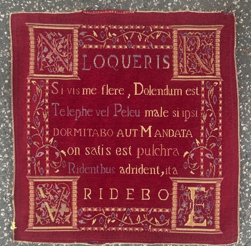 French tapestry hanging latin - ,