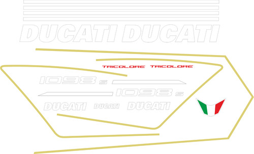 Ducati 1098s replica decals - ducati,