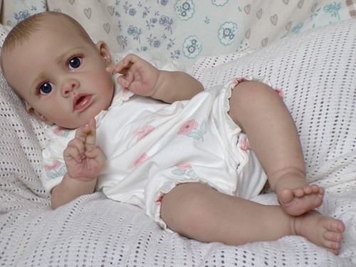 Reborn baby girl doll - reborn, made