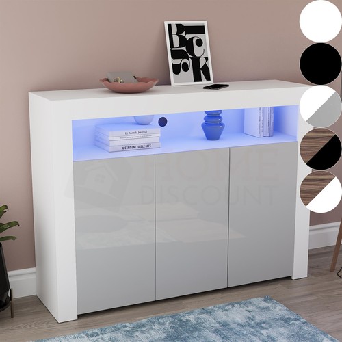 Led sideboard high - high, gloss
