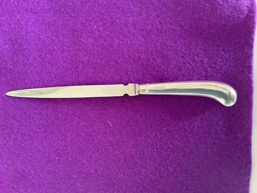 Silver hallmarked letter - silver,