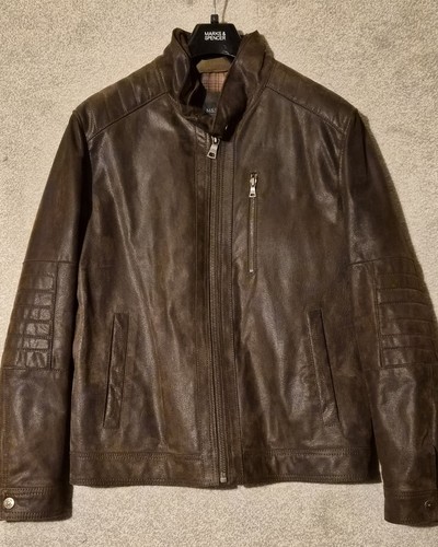 Brand new mens leather jacket - new,