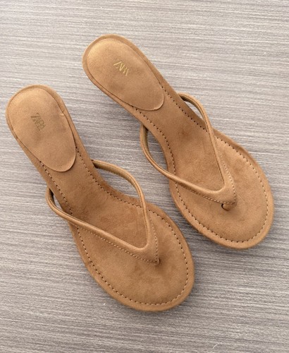 Camel suede kitten heel - kitten,