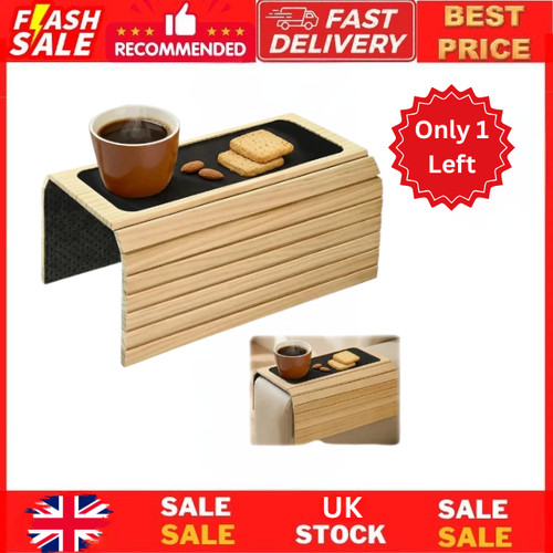 Sofa arm tray natural - tray, bamboo