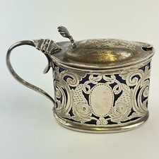 Antique Solid Silver Pierced