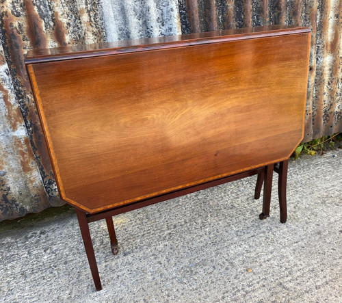 Edwardian inlaid mahogany - inlaid,