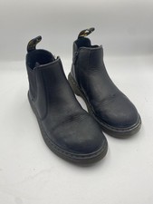 Kids Dr Martens Chelsea Boots Size 1UK zip Black Bootees