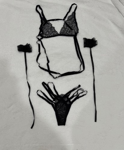 Lanshifei black lace strappy - lanshifei,