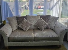 DFS Crushed Velvet Sofa