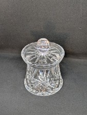 Edinburgh Crystal lidded pot honey jam cut glass (TRN)