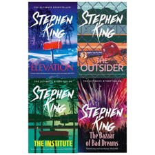 Stephen King 4 Books Set Bazaar of Bad Dreams, Institute, Outsider, Elevation