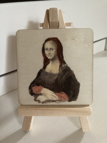 Small acrylic painting mona - small,