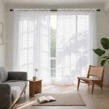 Voile Curtains Pair (2 Panels)