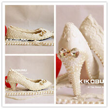 IVORY WHITE Lace Pearl Wedding