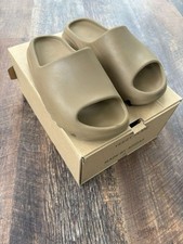 Brown Yeezy Sliders Adidas Size Uk 11 Worn But Still Very Good Condition In Box