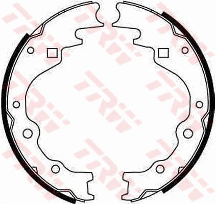 Rear brake shoe - shoe, fits