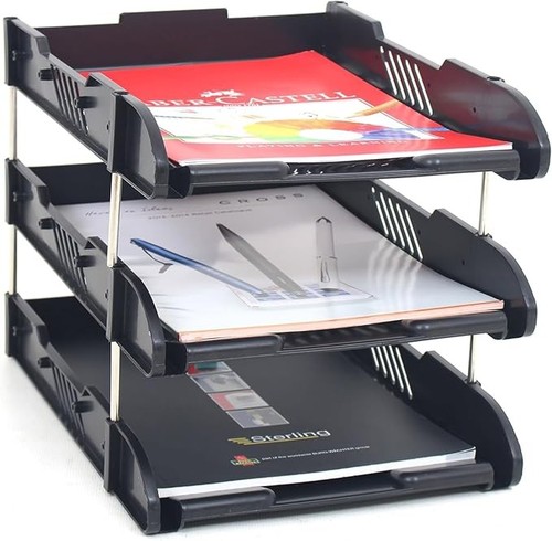 Tier paper tray - 3-tier, stackable