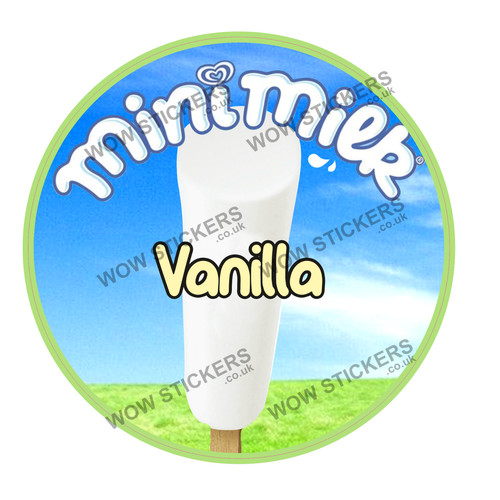 Ice cream van sticker mini - ice,